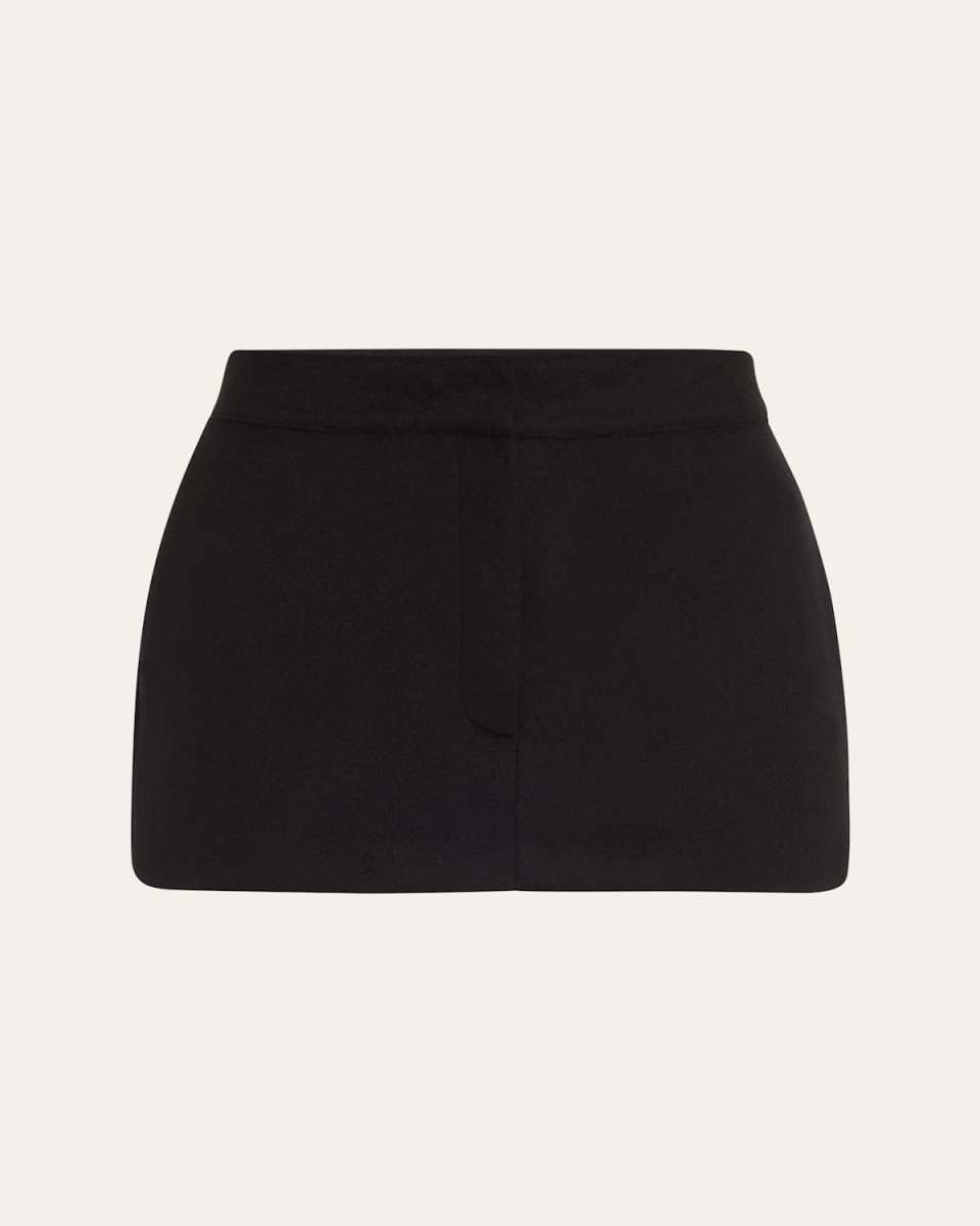 Cashmere-Wool Mini Skirt